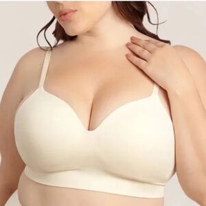 Shapermint Truekind® Supportive Comfort Wireless Shaping Bra Sz 3X Chai